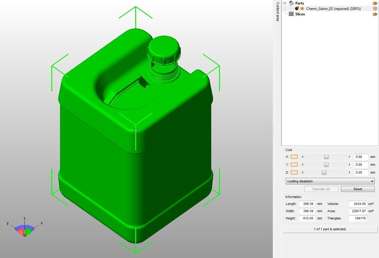 Plastic Gallon 75 Liter 3D print model_15