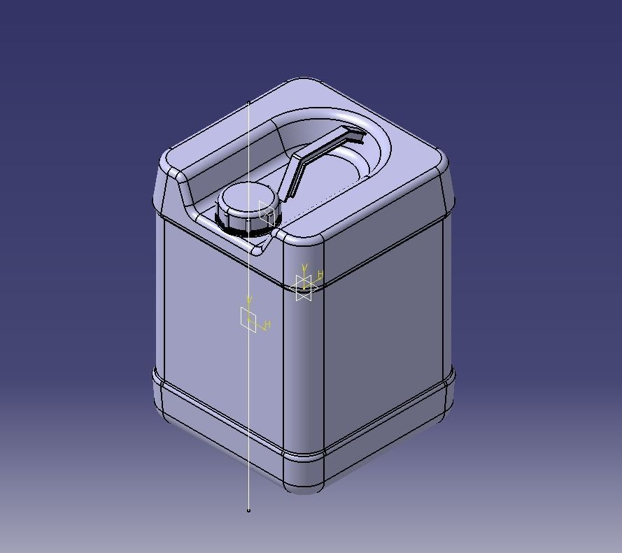 Plastic Gallon 75 Liter 3D print model_9