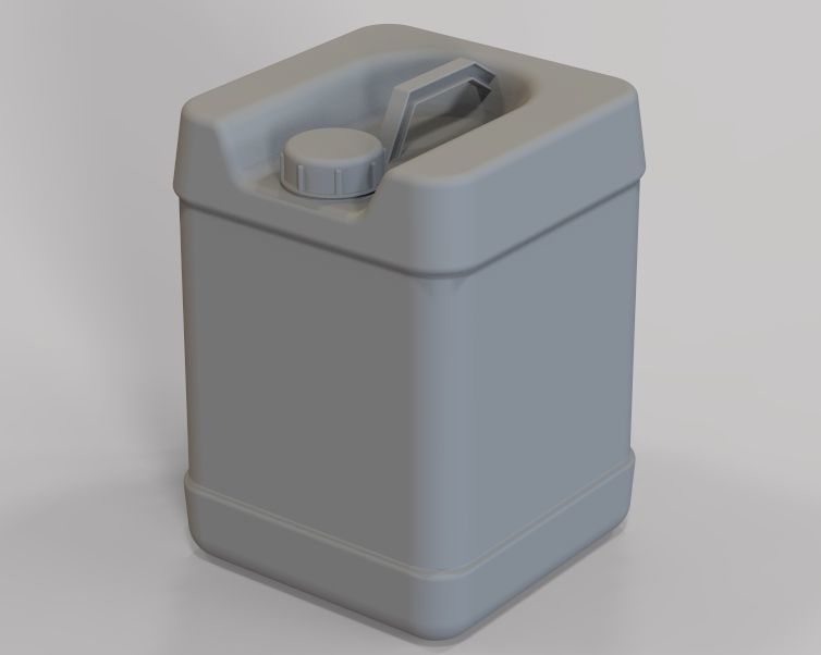 Plastic Gallon 75 Liter 3D print model_8