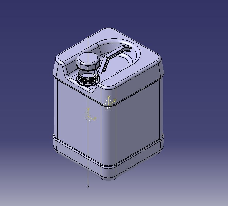 Plastic Gallon 75 Liter 3D print model_12