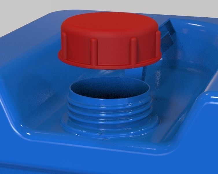 Plastic Gallon 75 Liter 3D print model_1