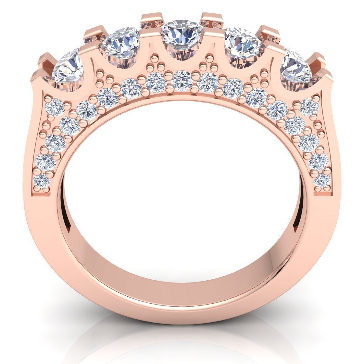 Diamond Ring 01 3D print model_7