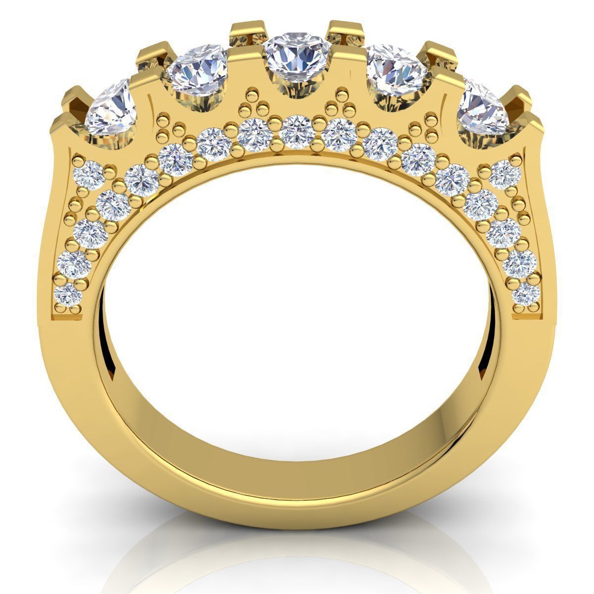 Diamond Ring 01 3D print model_6