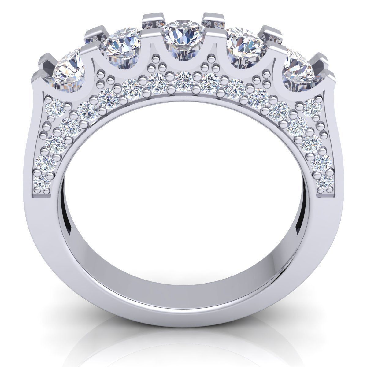 Diamond Ring 01 3D print model_8