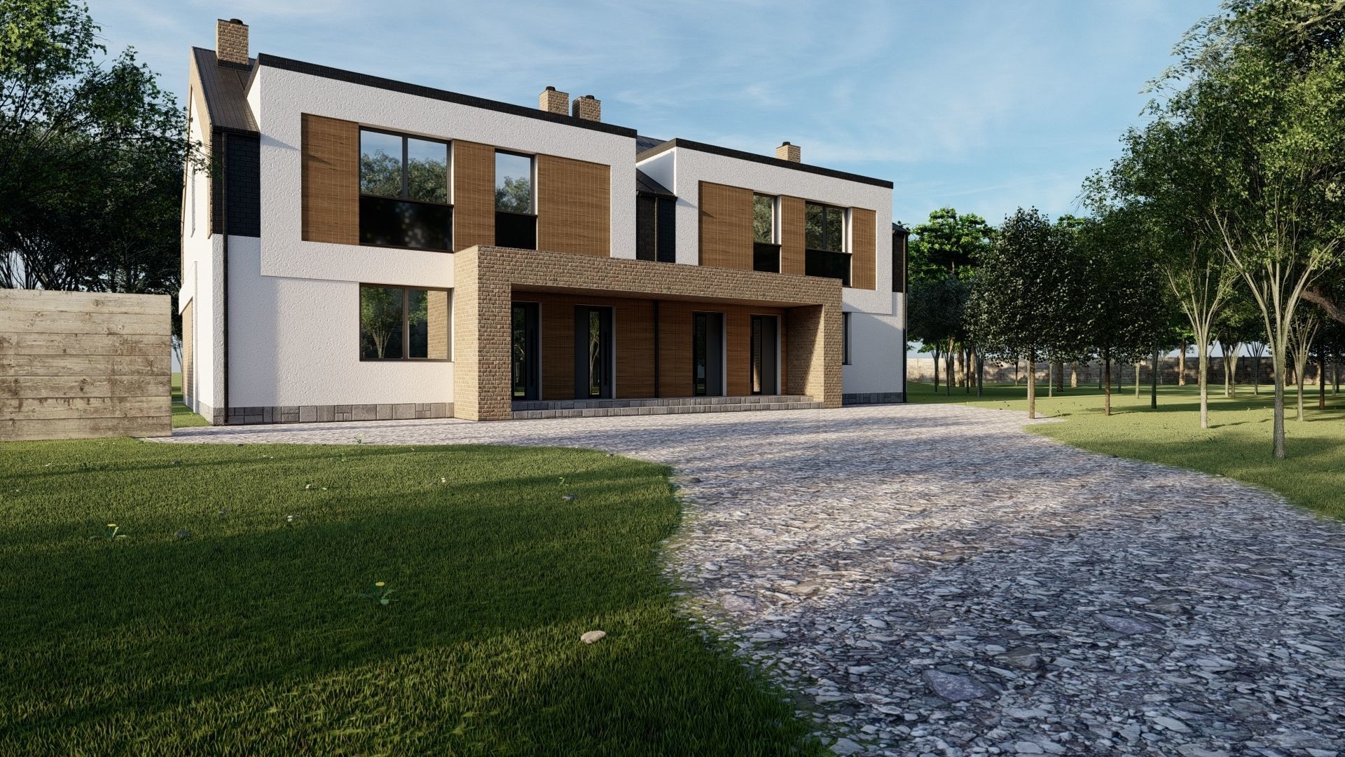 Modern Villa 3D model_1
