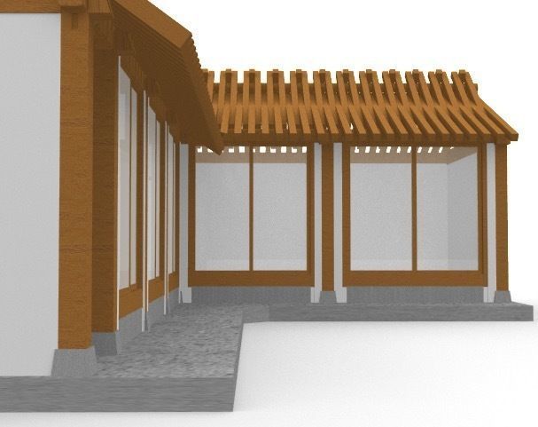 Hanok 3d chinese house 3D model_4