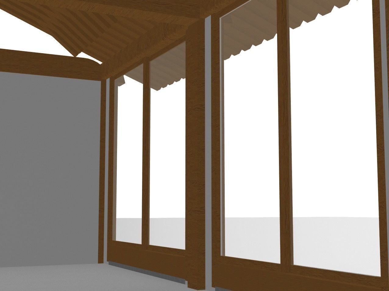 Hanok 3d chinese house 3D model_3