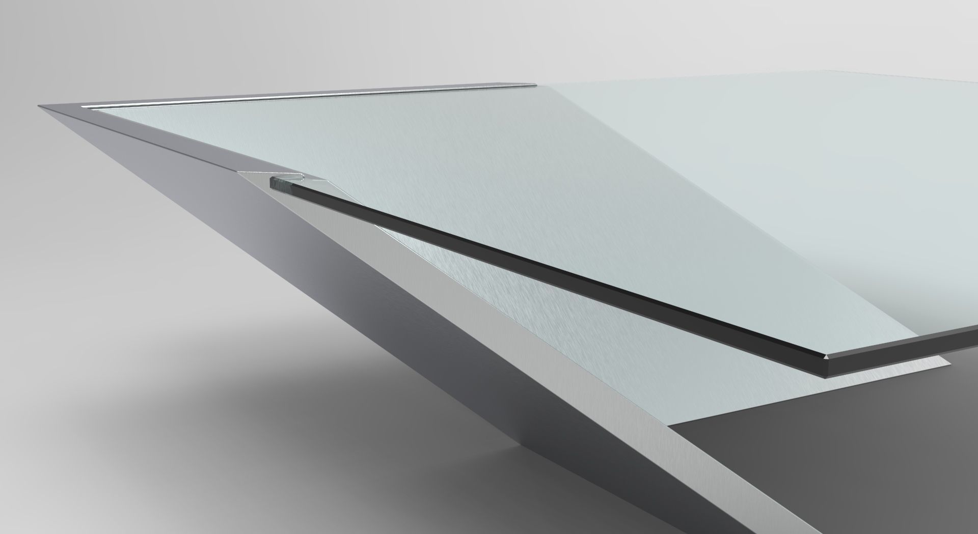 Steel Coffee Table 3D model_6