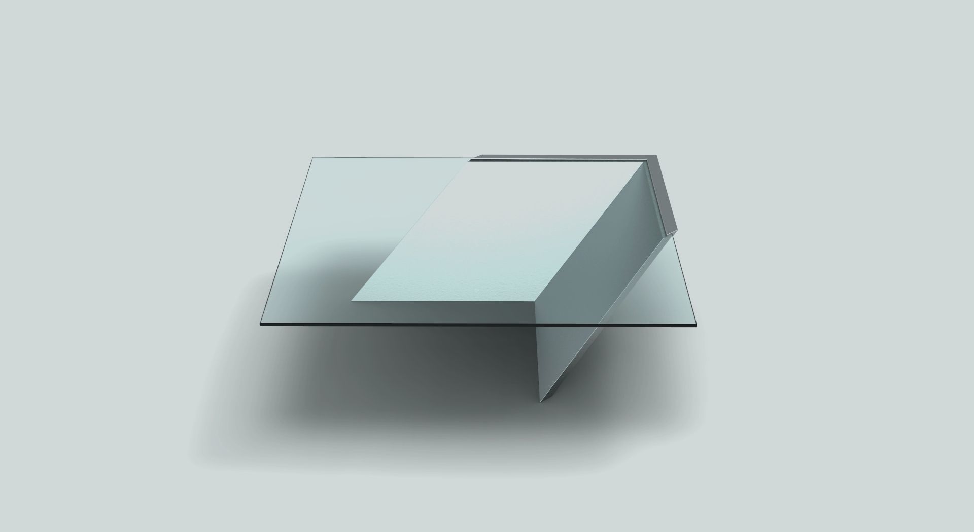 Steel Coffee Table 3D model_4