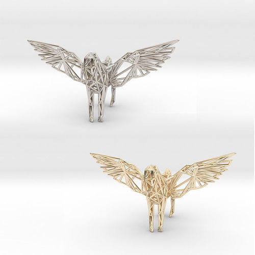 Pegasus horse with wings 3D print model