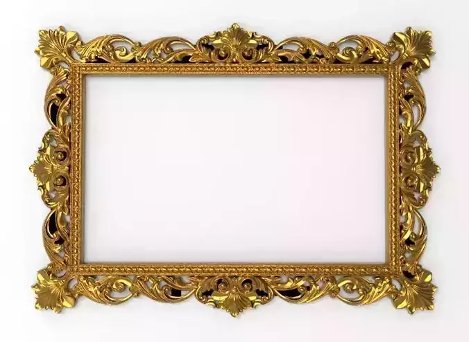 carved frame  3D print model