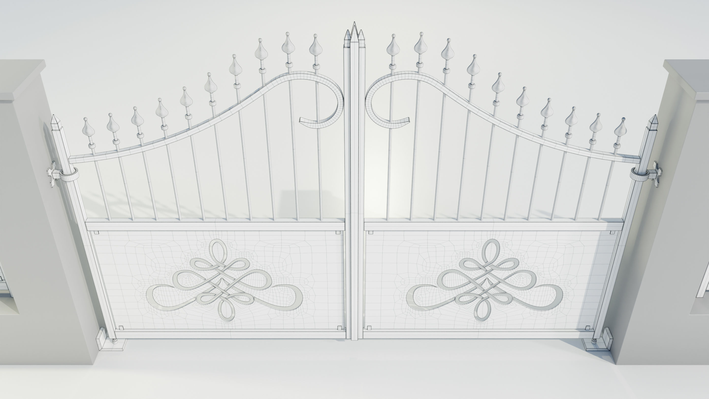Wrought Iron Gate 2 3D model_22