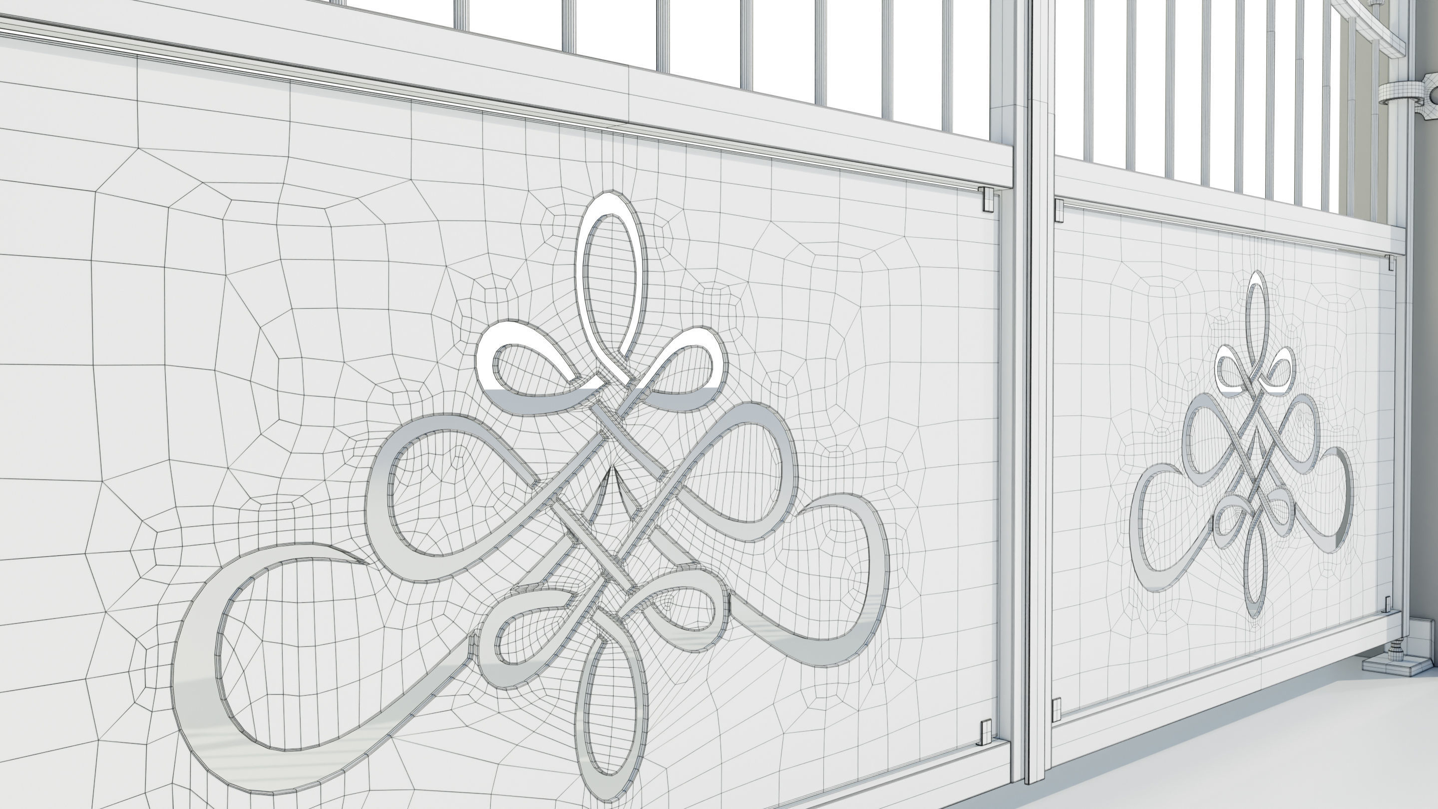 Wrought Iron Gate 2 3D model_21