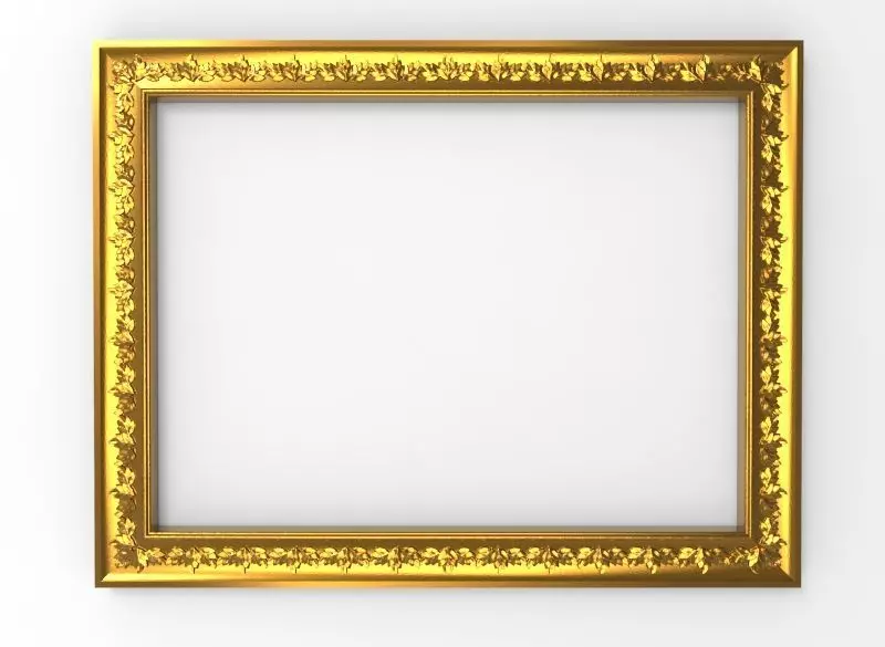 carved frame 3D model_0