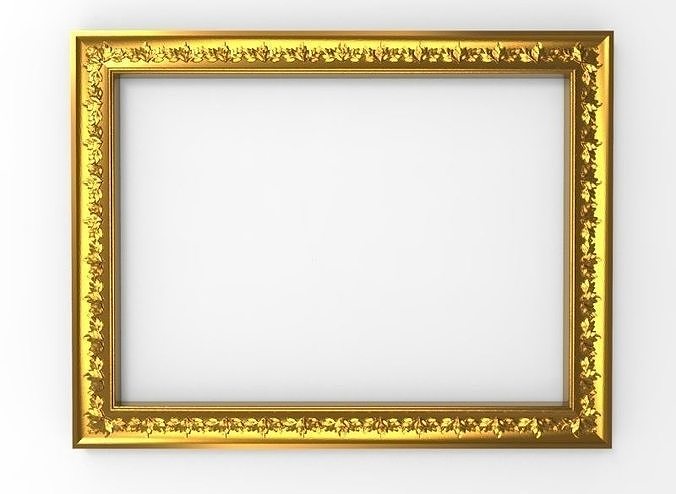 carved frame 3D model