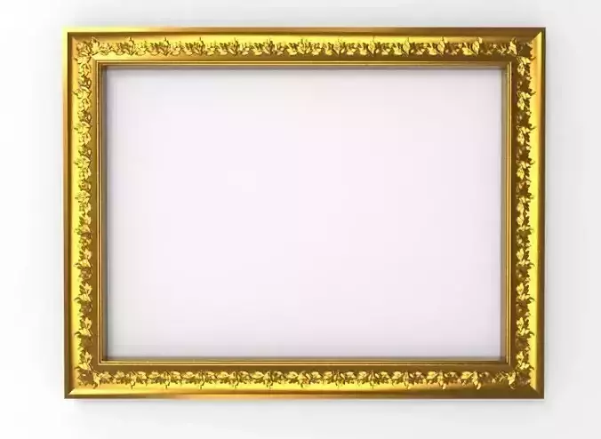carved frame 3D model