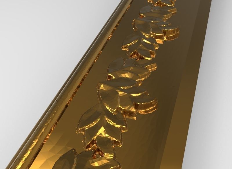 carved frame 3D model_5