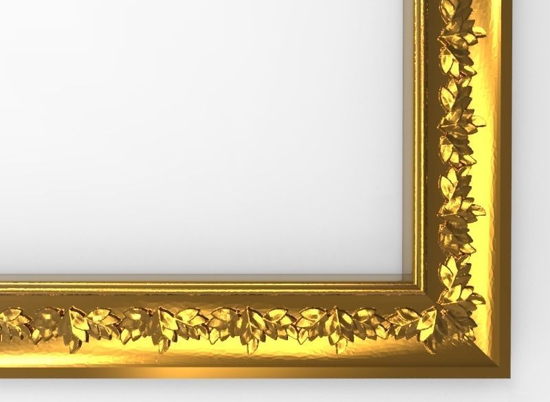 carved frame 3D model_1