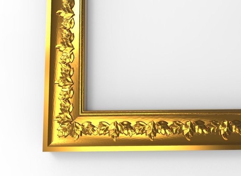 carved frame 3D model_3