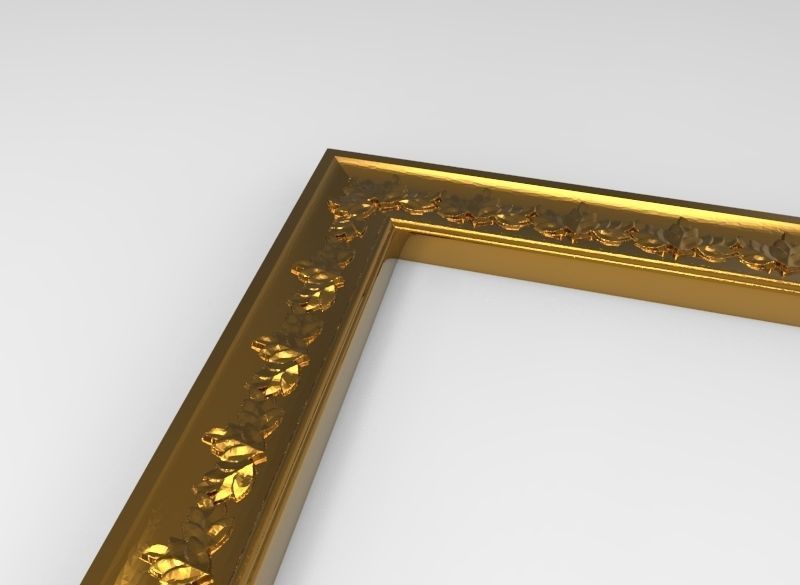carved frame 3D model_9