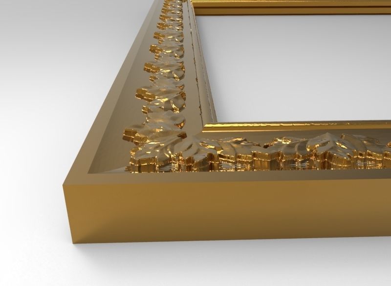 carved frame 3D model_8