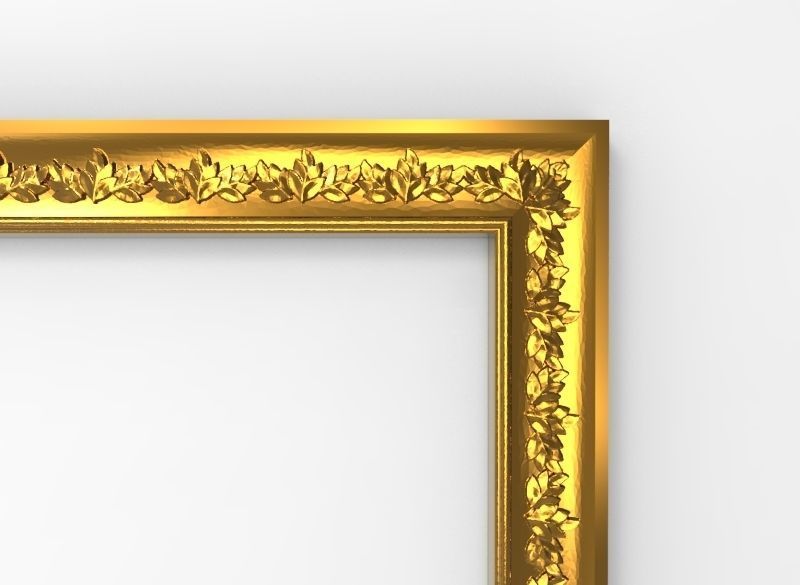 carved frame 3D model_4