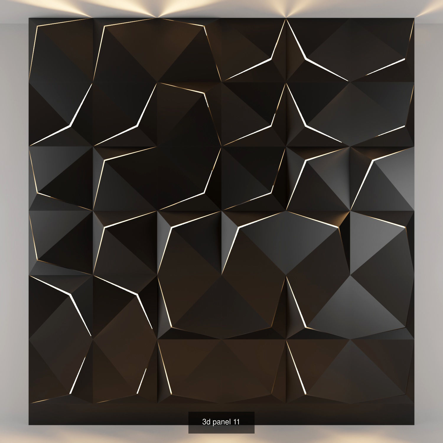 3d panel geometric wall panels 3D Model Collection_12