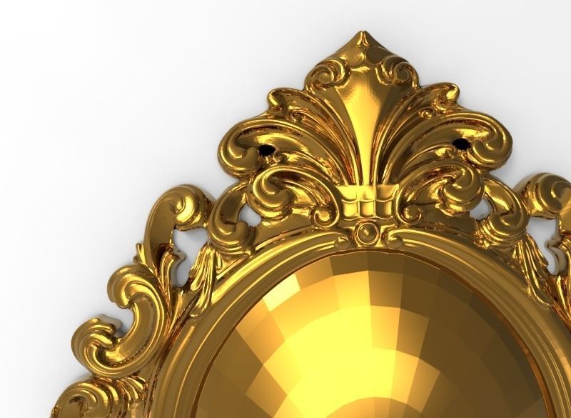 carved frame 3D model_1