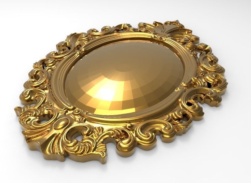 carved frame 3D model_10