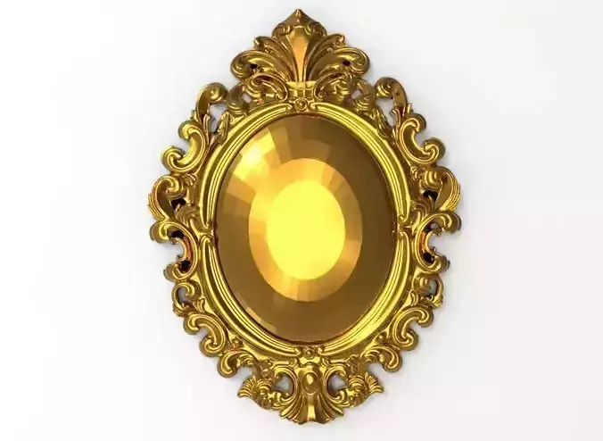 carved frame 3D model