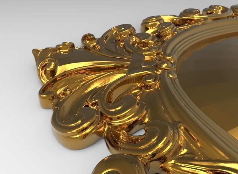 carved frame 3D model_8