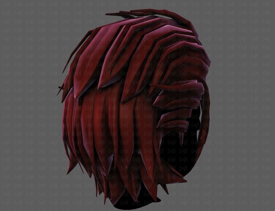 3D Hair style for boy V68 Low-poly 3D model_20