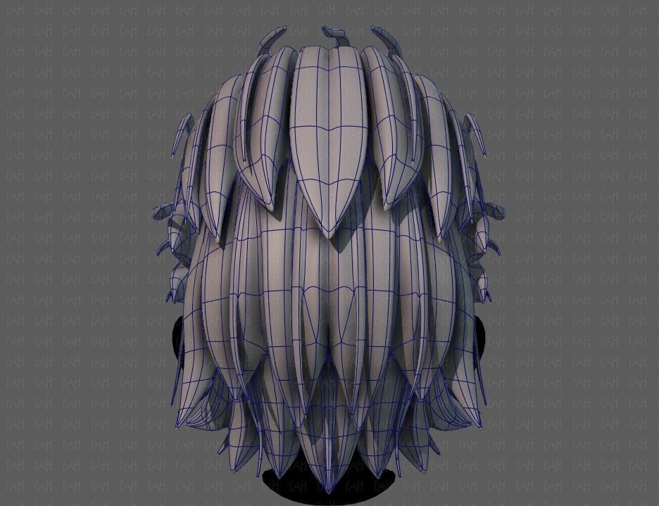 3D Hair style for boy V68 Low-poly 3D model_13