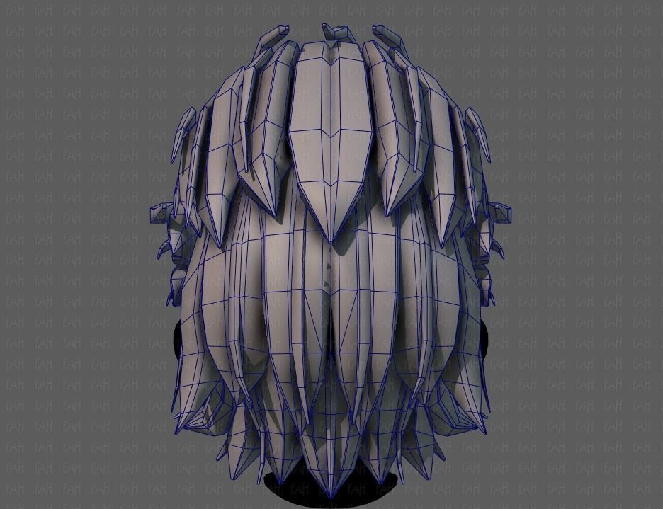 3D Hair style for boy V68 Low-poly 3D model_29