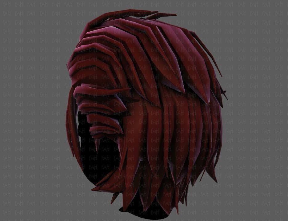 3D Hair style for boy V68 Low-poly 3D model_22