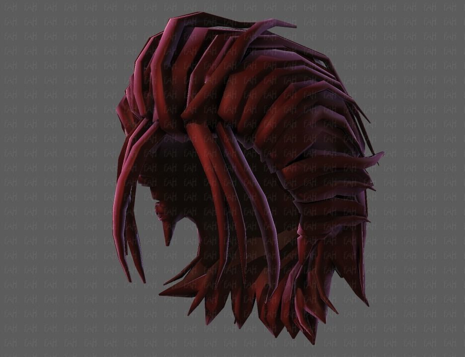 3D Hair style for boy V68 Low-poly 3D model_43