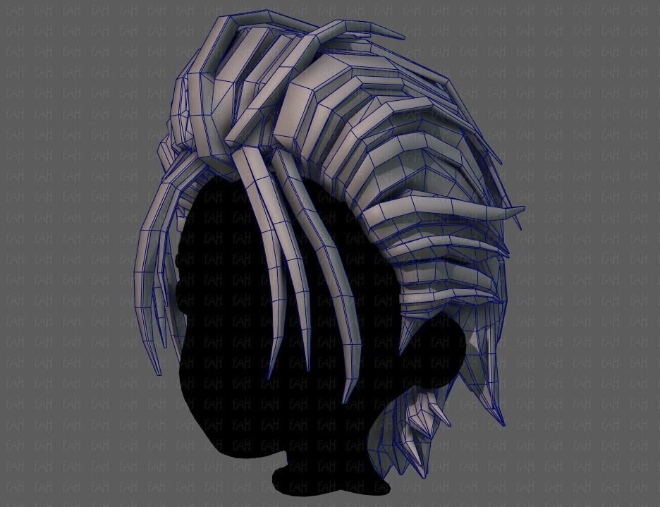 3D Hair style for boy V68 Low-poly 3D model_32