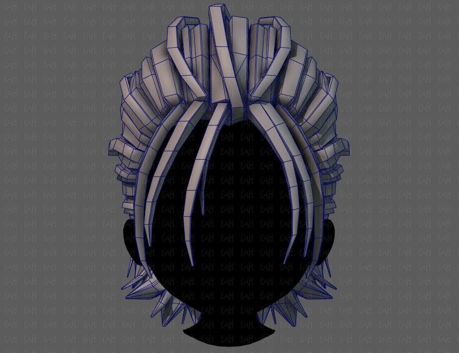 3D Hair style for boy V68 Low-poly 3D model_25