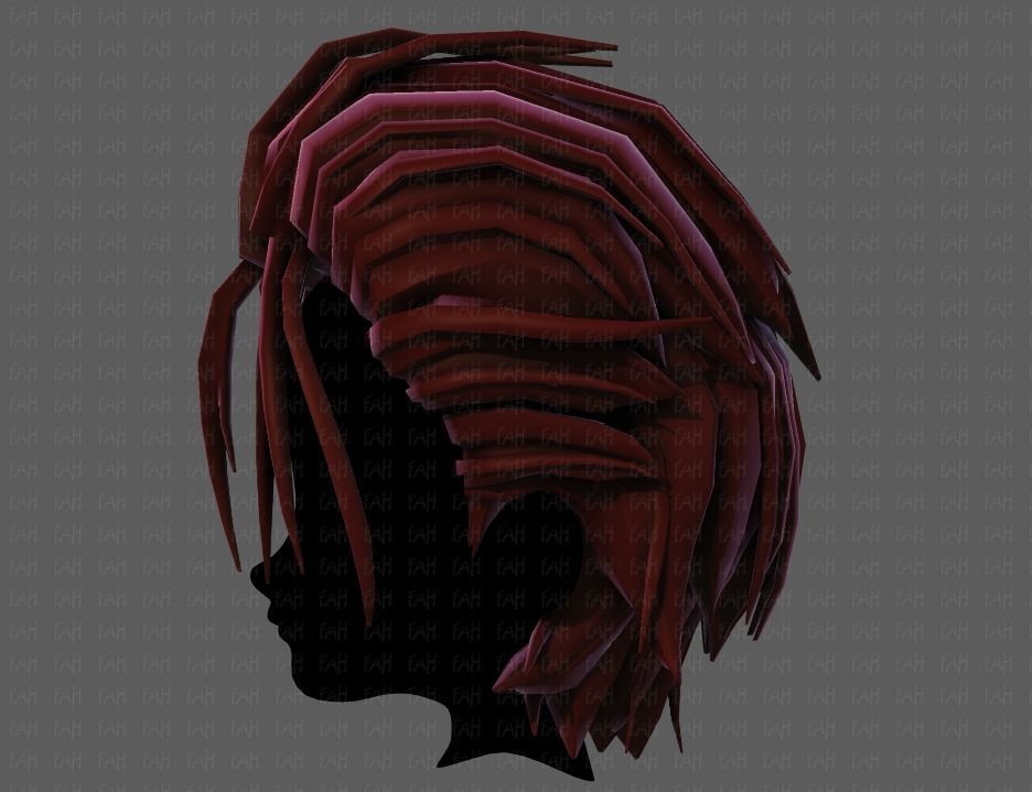 3D Hair style for boy V68 Low-poly 3D model_23