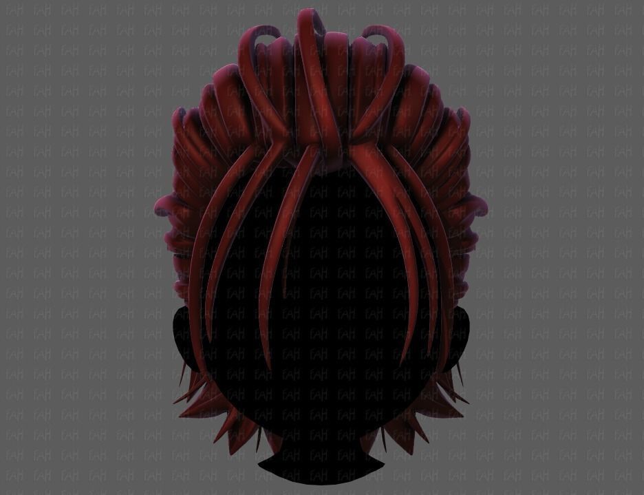 3D Hair style for boy V68 Low-poly 3D model_1