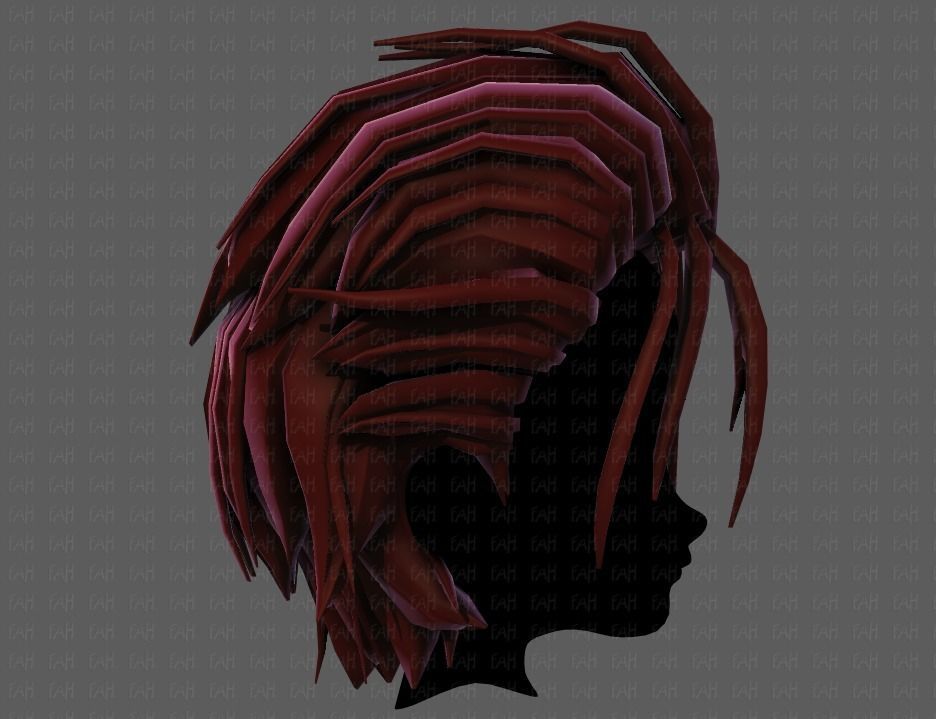3D Hair style for boy V68 Low-poly 3D model_19