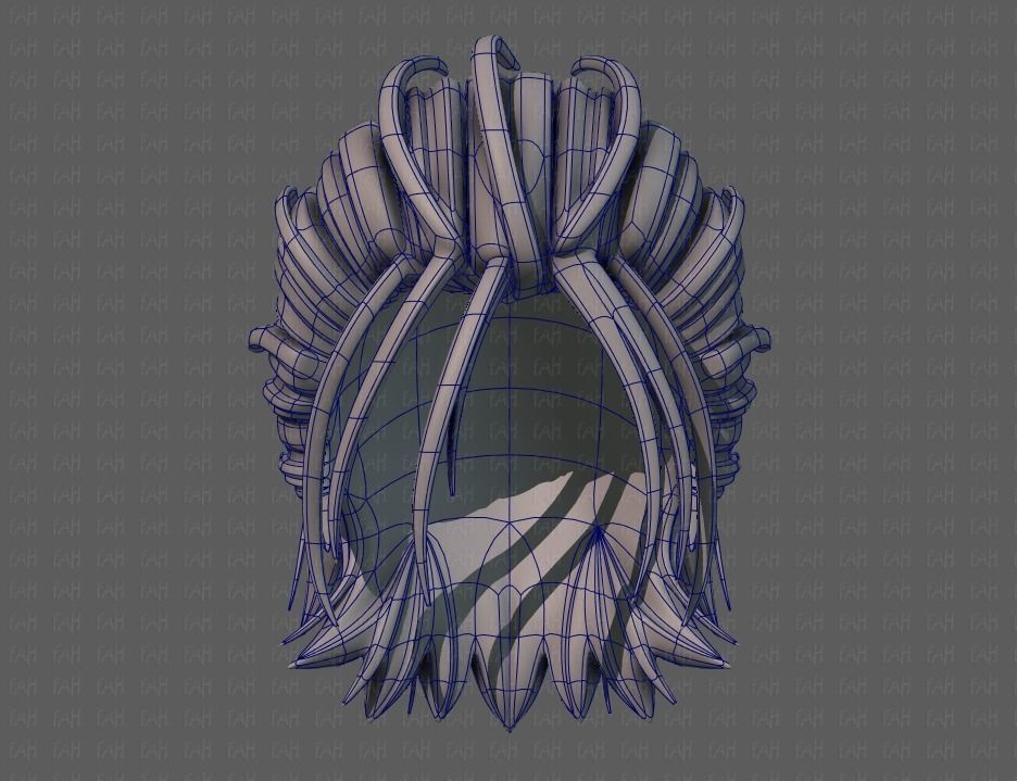 3D Hair style for boy V68 Low-poly 3D model_38