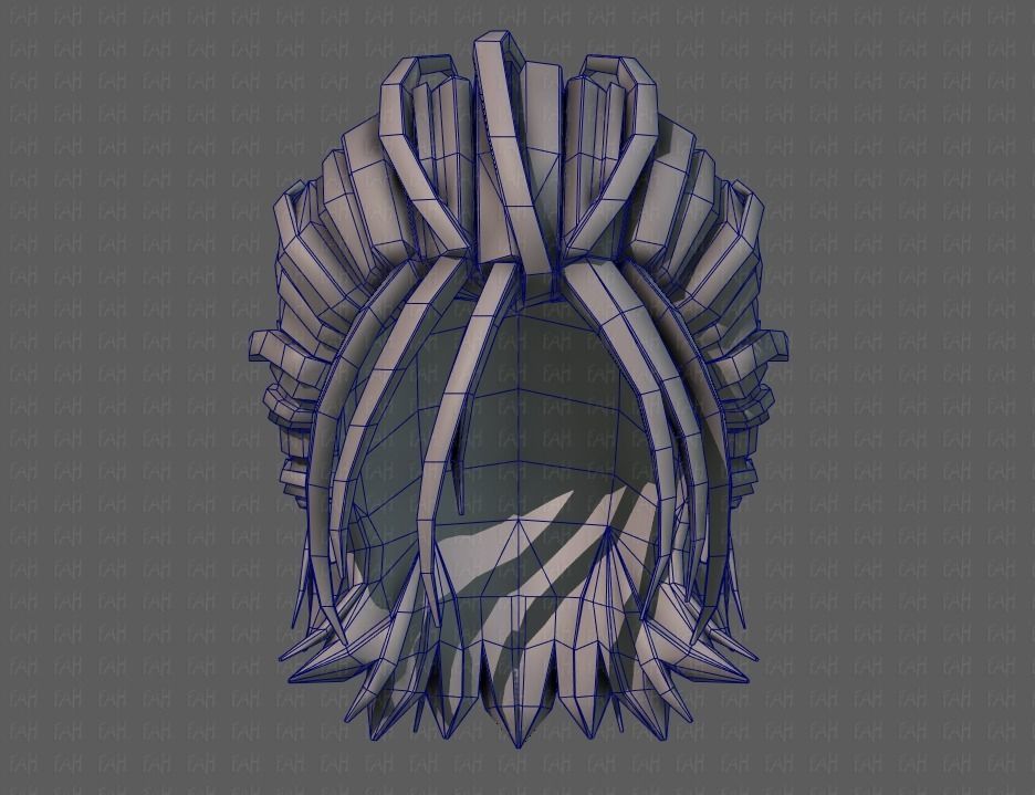 3D Hair style for boy V68 Low-poly 3D model_40