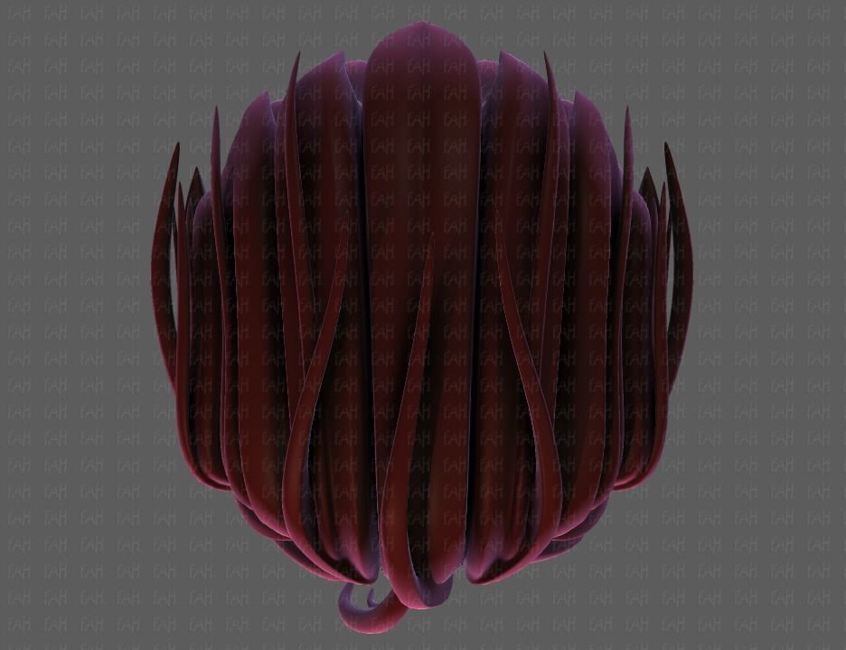 3D Hair style for boy V68 Low-poly 3D model_33