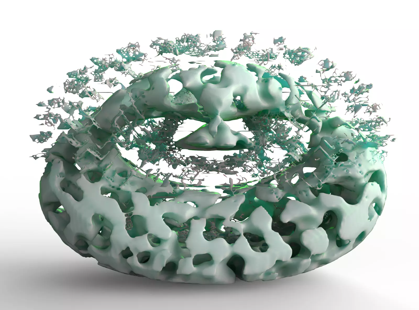 Bacterial proteins 3D model_0