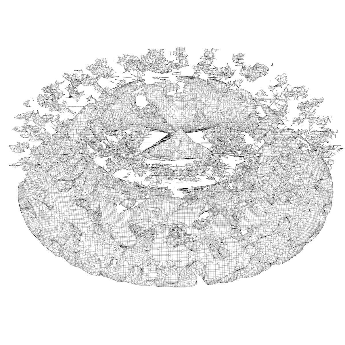 Bacterial proteins 3D model_4