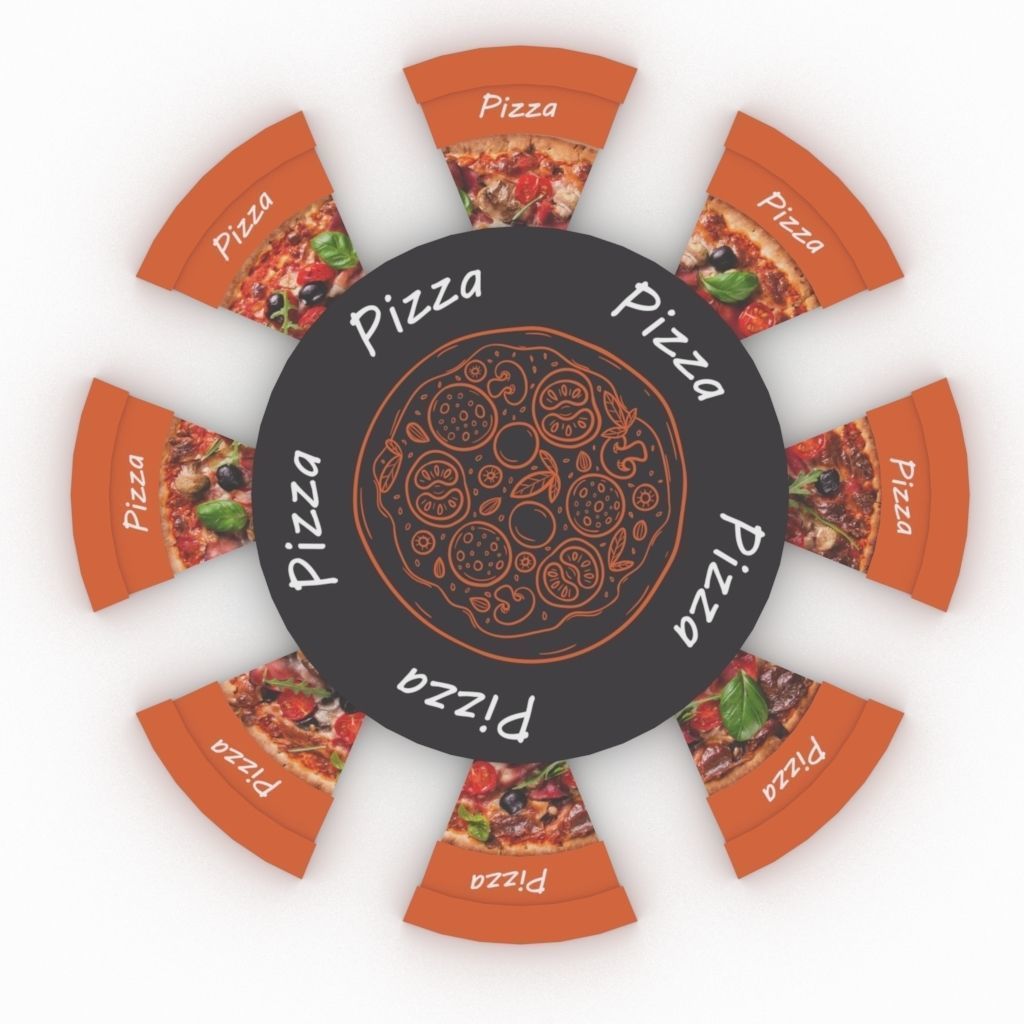 Pizza box Package  3D model Low-poly 3D model_3