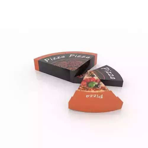 Pizza box Package  3D model Low-poly 3D model