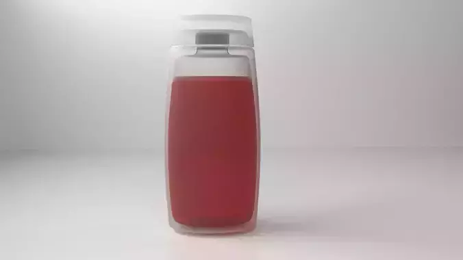 Plastic Body Wash  Bottle 12 with Liquid