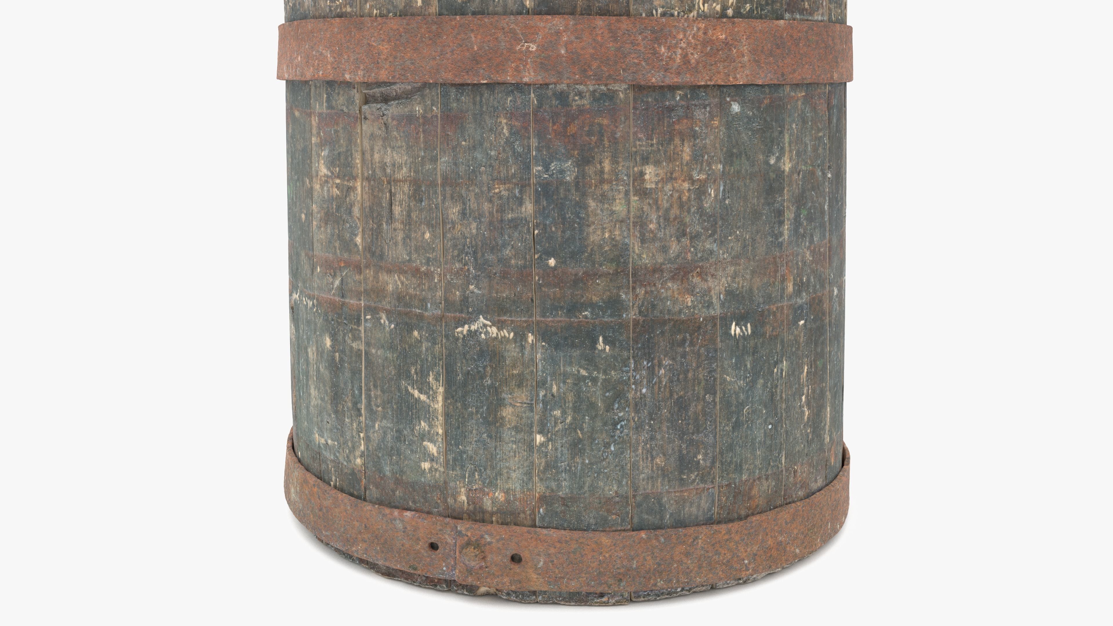 Modular Vat Barrel Low-poly 3D model_15